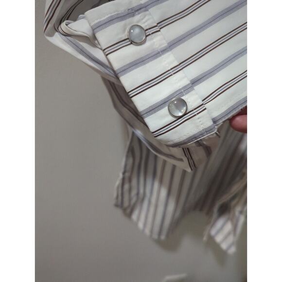 Madewell Poplin Western Snap Front Shirt NWT - Picture 7 of 7